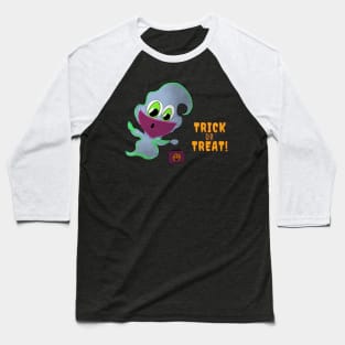 Trick Or Treating Ghost Baseball T-Shirt